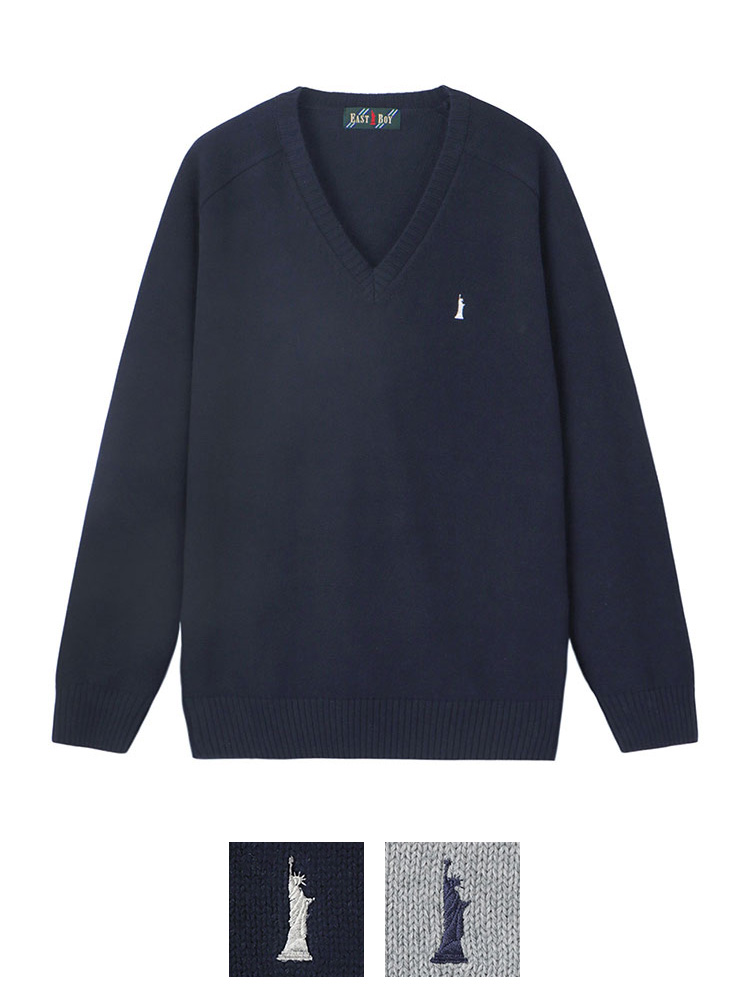 【MEN’S】綿×裏暖プレーティングセーター7G