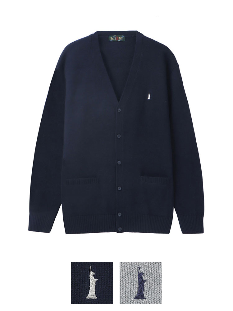 【MEN’S】綿×裏暖プレーティングカーディガン7G