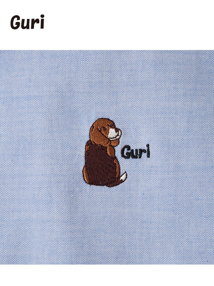 オックスフォードシャツ〈Guri〉　greennout（大きいサイズ）