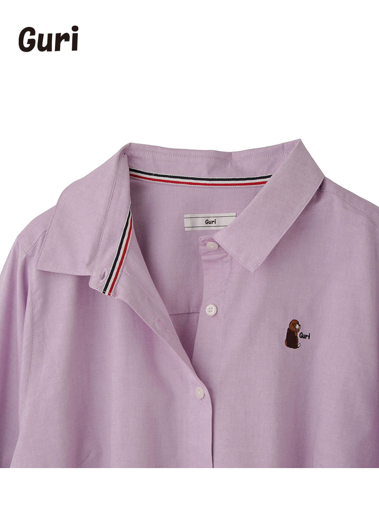 オックスフォードシャツ〈Guri〉　greennout（大きいサイズ）