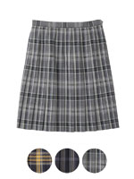 タータンチェックスカート〈48cm丈〉裏地付