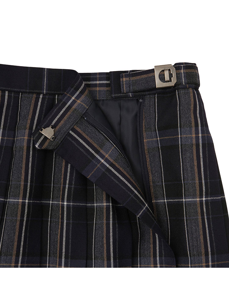 タータンチェックスカート〈58cm丈〉裏地付