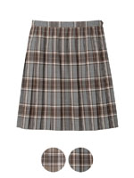 タータンチェックスカート〈48cm丈〉裏地付