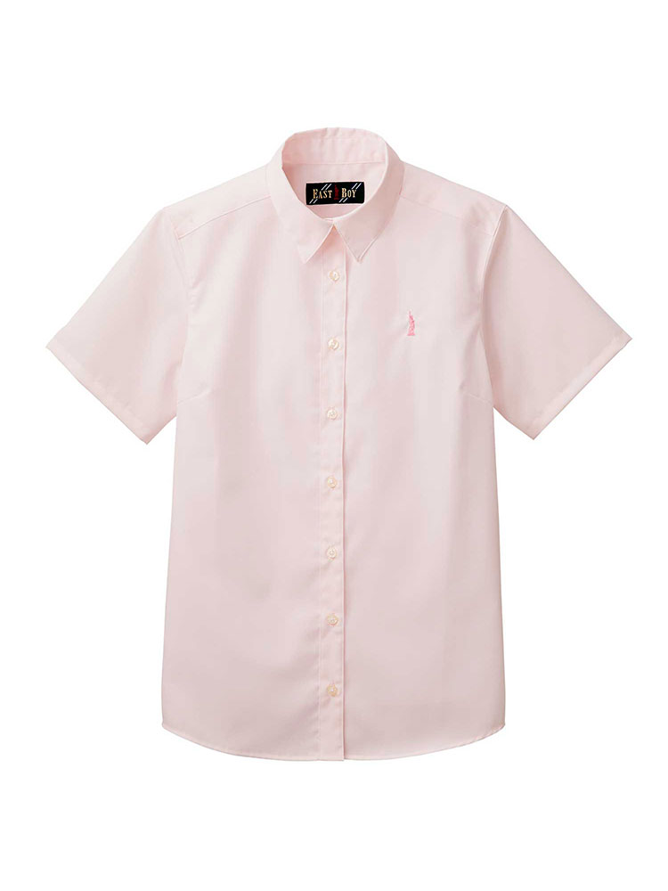 ブロード半袖カラーシャツ〈形態安定加工〉