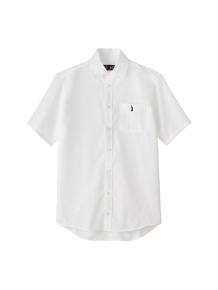 【MEN’S】ブロード半袖シャツ　ポケット付き〈形態安定加工〉