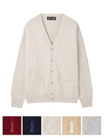 綿カーディガン7G（カラー）