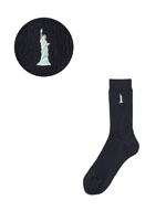 【ご予約】両面刺繍ソックス 20cm（ミント女神）※4/16（木）より発送