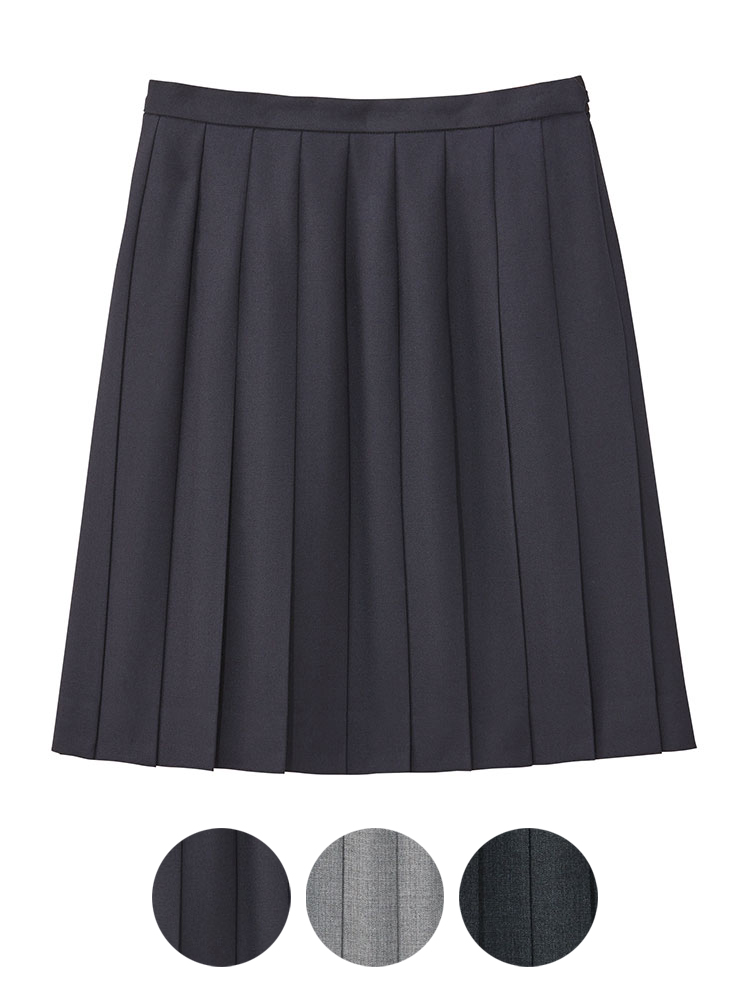Venus 無地プリーツスカート 15号・17号（51cm丈）裏地付