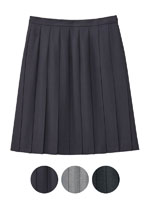 Venus 無地プリーツスカート 15号・17号（51cm丈）裏地付