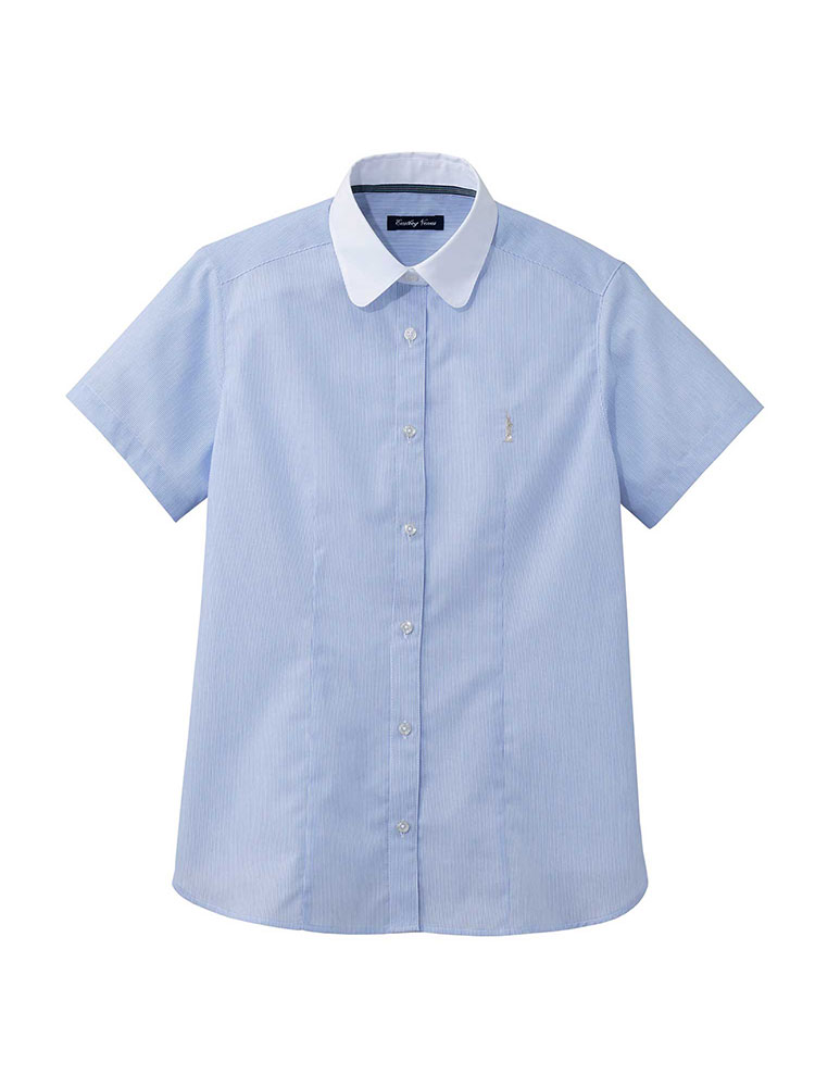 Venus 半袖T/Cストライプクレリックシャツ