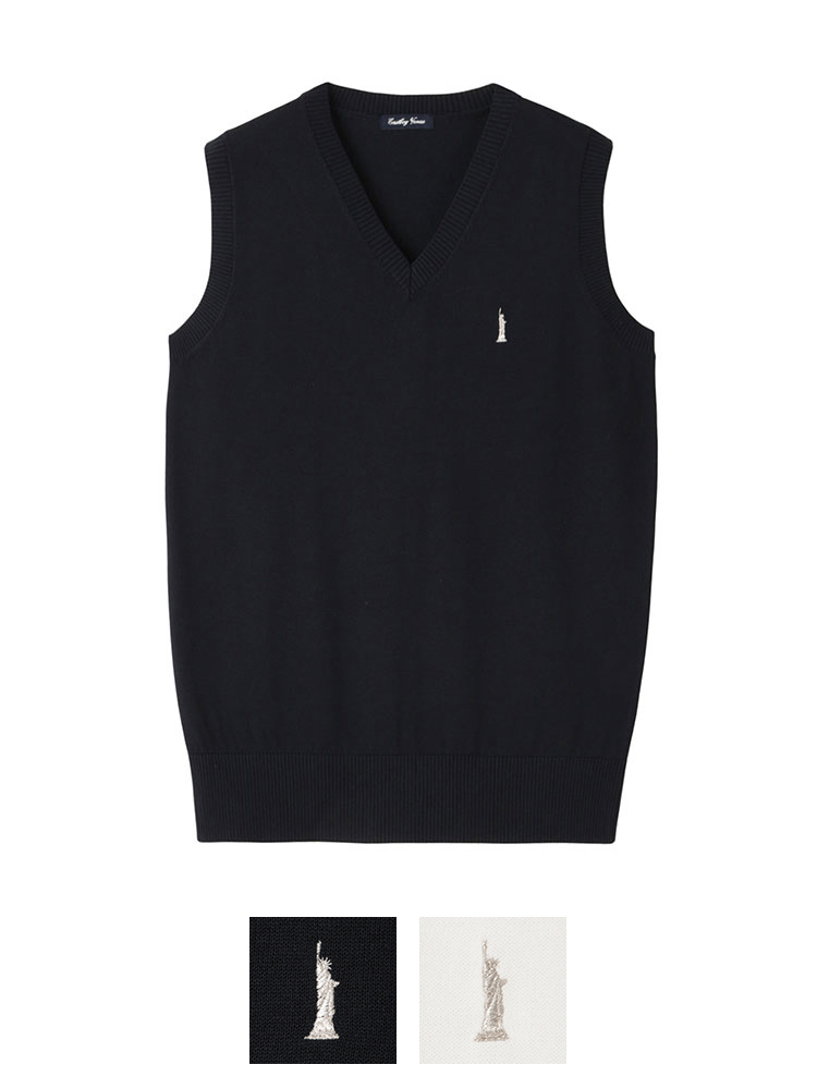 【薄手】Venus COOLMAXクールニットベスト14G〈ハイゲージ〉薄手