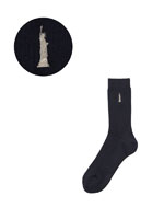 Venus 両面刺繍ソックス 20cm（シルバー）