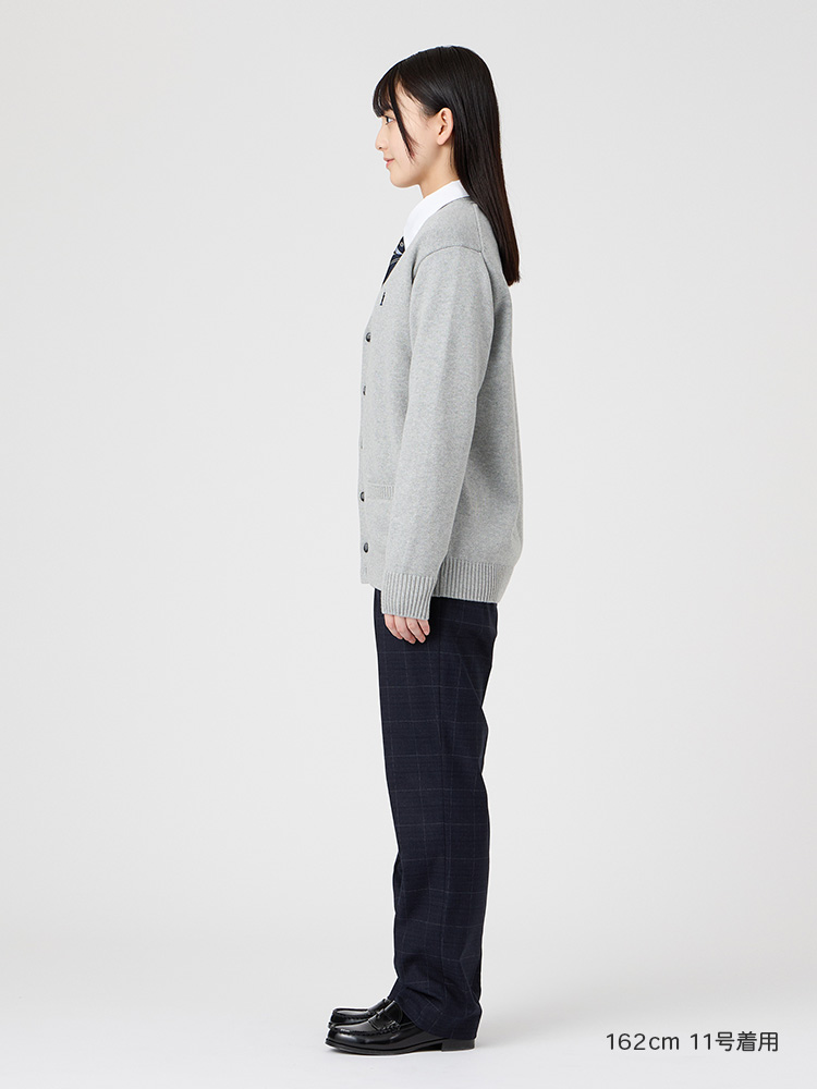 ウォッシャブル　ウィンドーペーンチェックパンツ