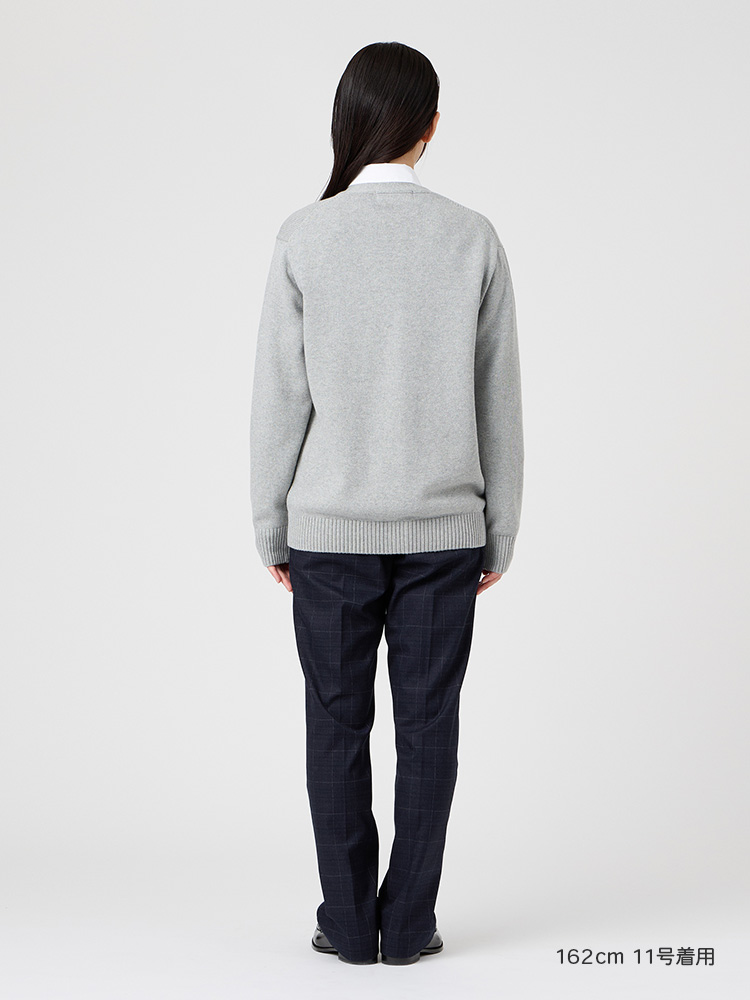 ウォッシャブル　ウィンドーペーンチェックパンツ