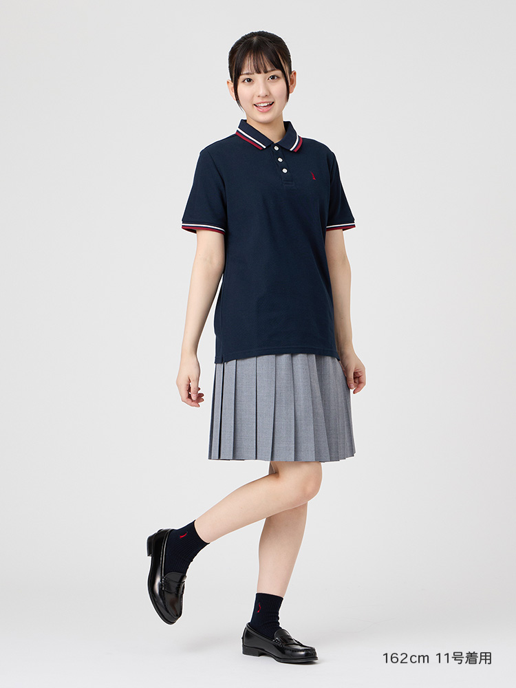 ウォッシャブル　無地スカート〈48cm丈〉裏地付