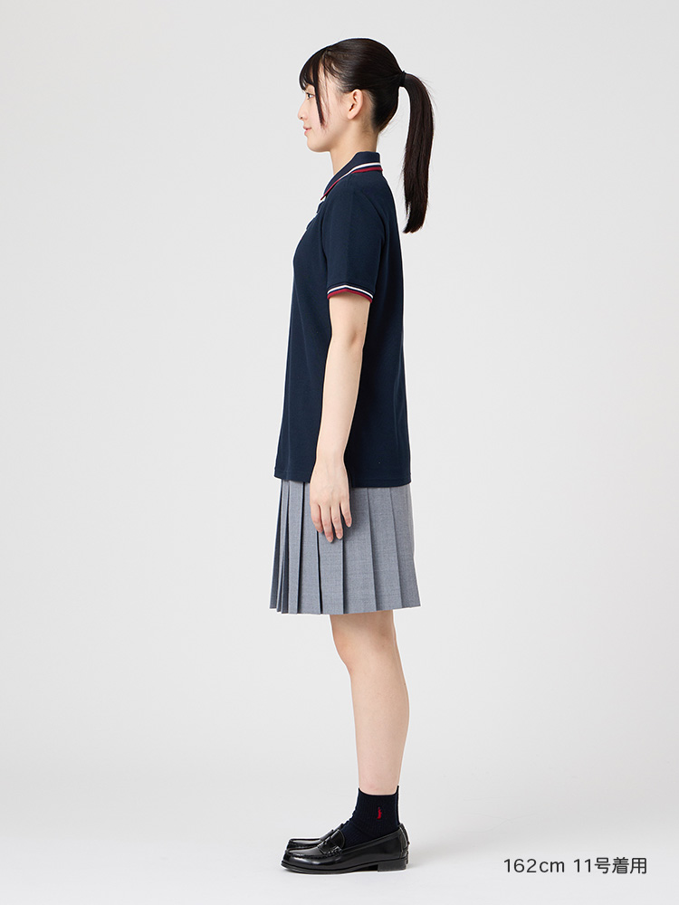 ポロシャツ〈ライン入り〉COOLMAX