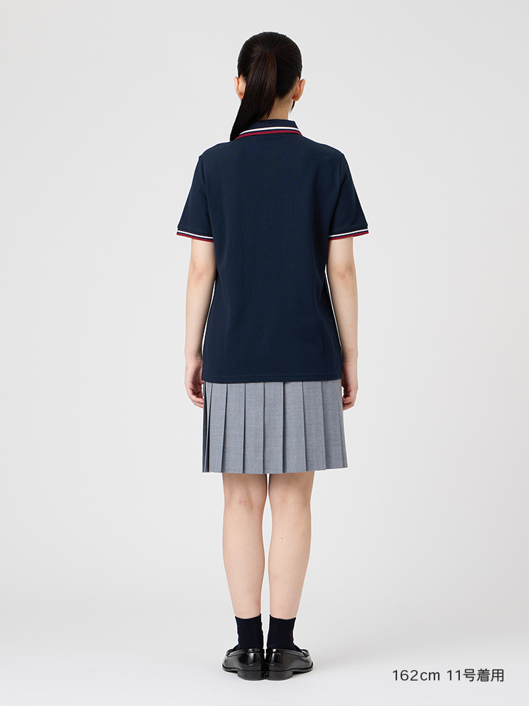 ポロシャツ〈ライン入り〉COOLMAX