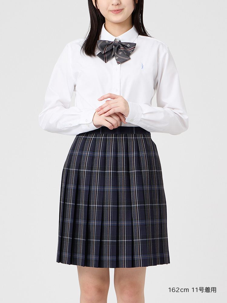 タータンチェックスカート〈48cm丈〉裏地付