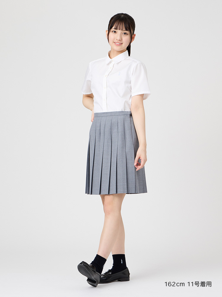 ウォッシャブル　無地スカート〈48cm丈〉裏地付