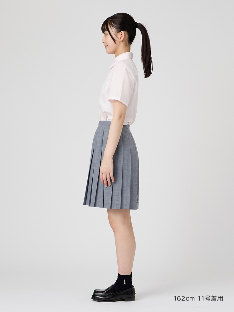 ブロード半袖カラーシャツ〈形態安定加工〉