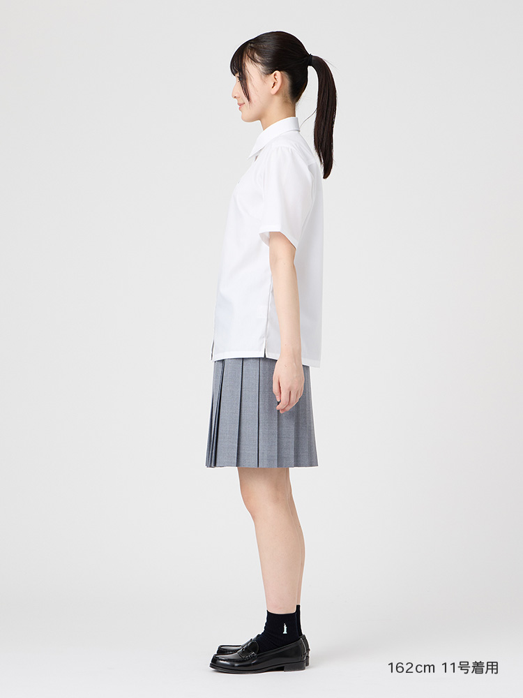 【ご予約】ブロード半袖スクエアシャツ〈形態安定加工〉（ミント女神）※4/16（木）より発送