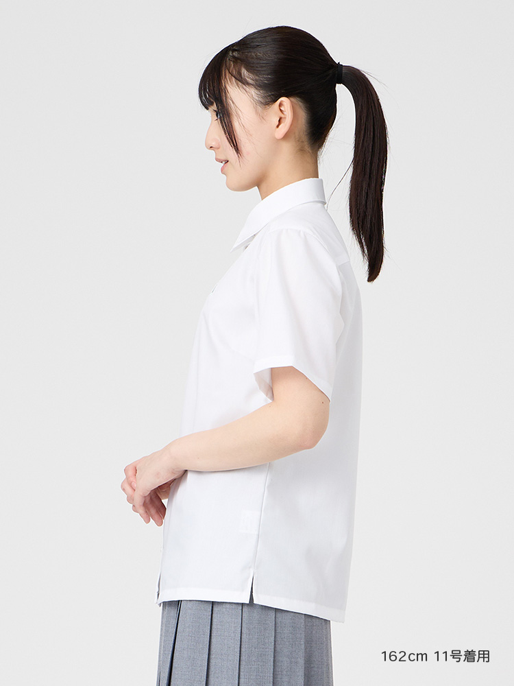 【ご予約】ブロード半袖スクエアシャツ〈形態安定加工〉（ミント女神）※4/16（木）より発送