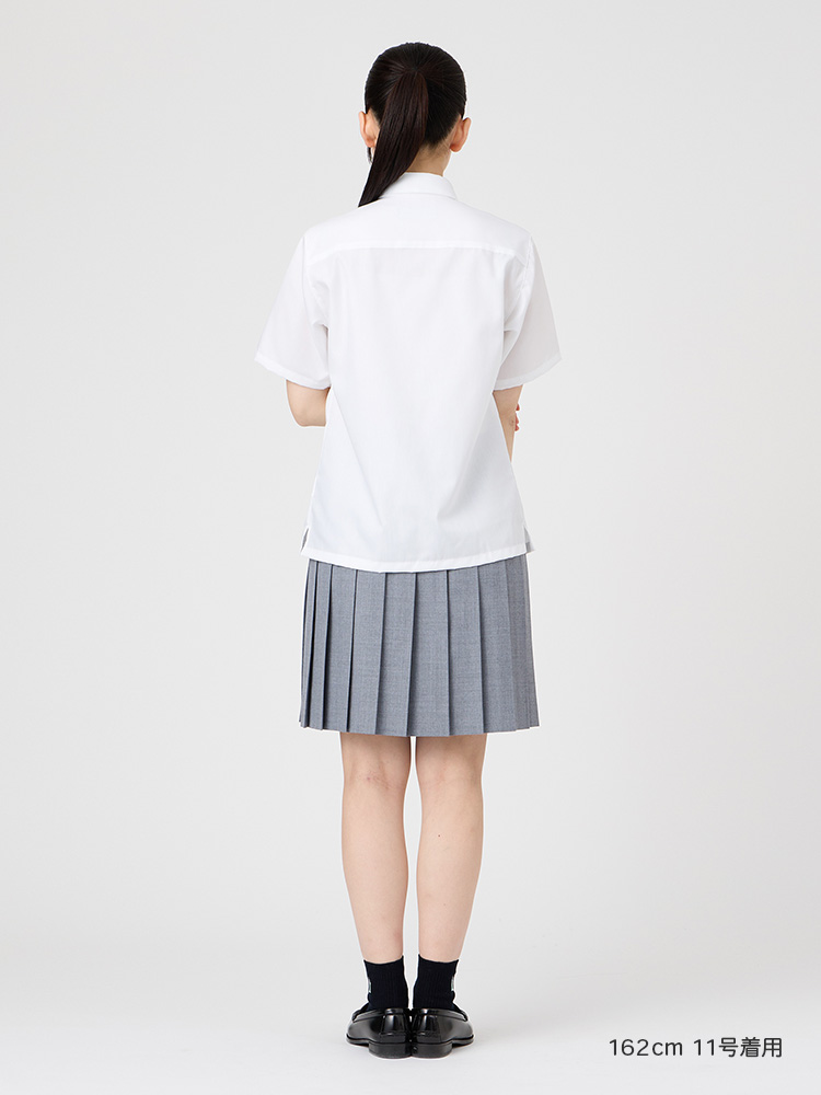 【ご予約】ブロード半袖スクエアシャツ〈形態安定加工〉（ミント女神）※4/16（木）より発送