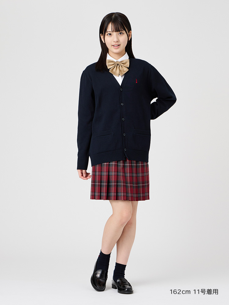 定番　綿カーディガン12G　ハイゲージ（薄手）