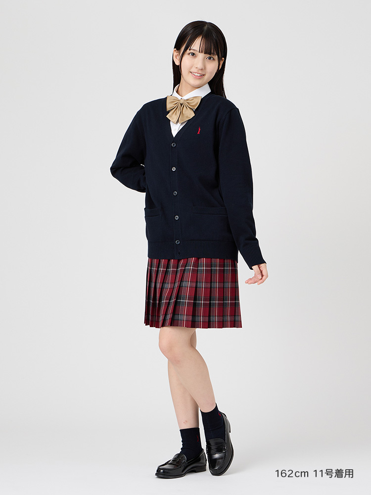 定番　綿カーディガン12G　ハイゲージ（薄手）