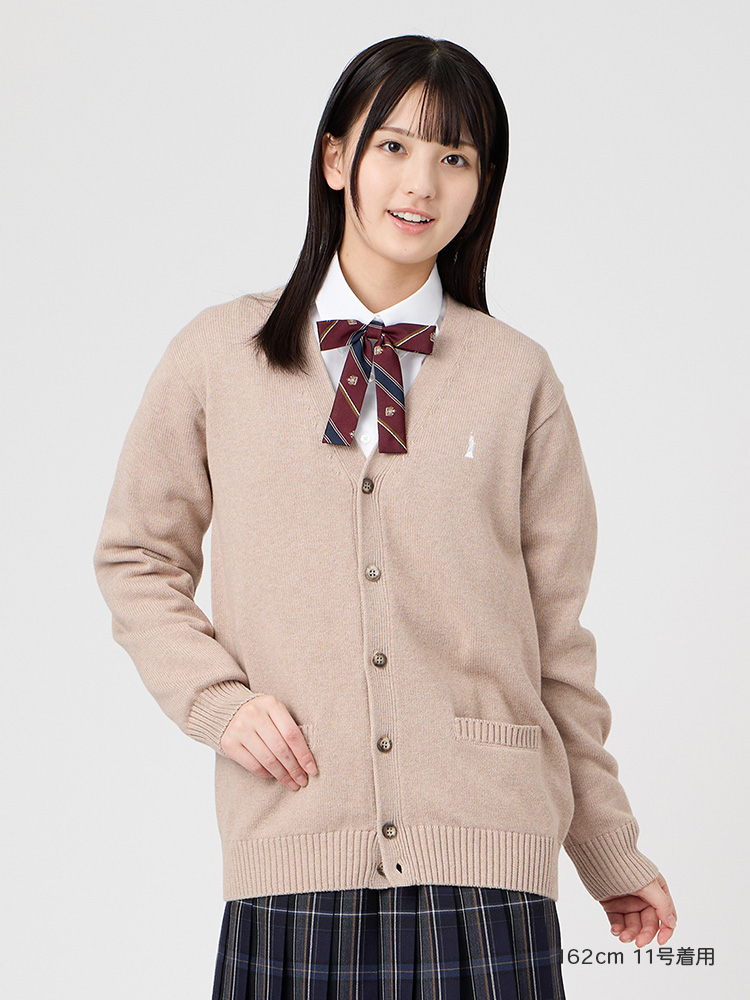 【ONLINE限定】綿カーディガン7G（ピュアホワイト女神）