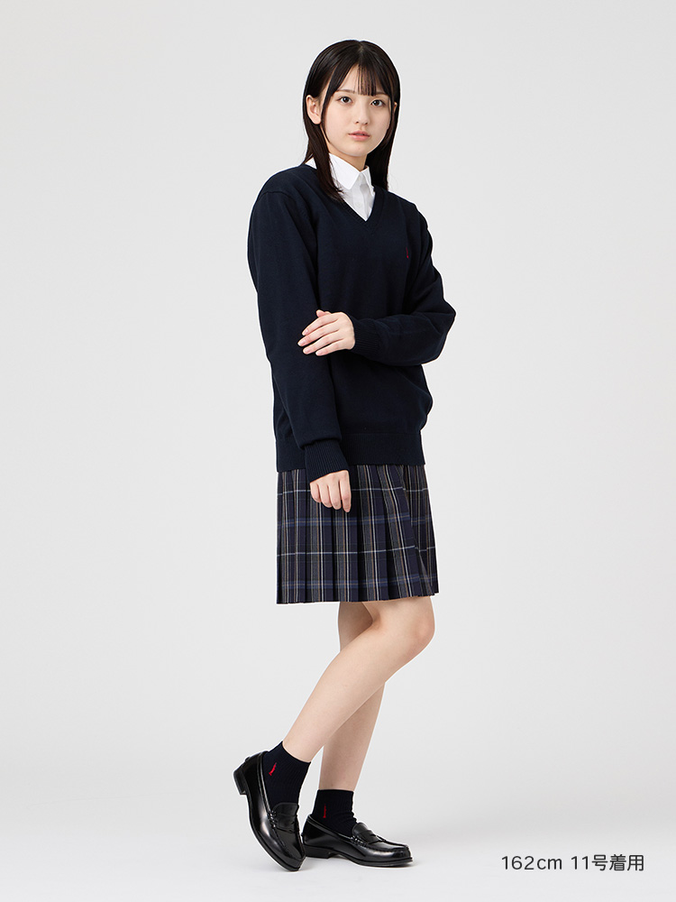 両面刺繍ソックス 10cm