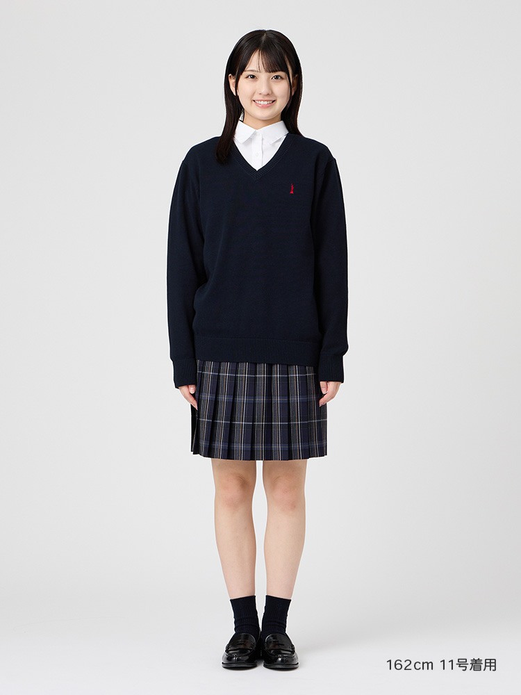 両面刺繍ソックス 13cm