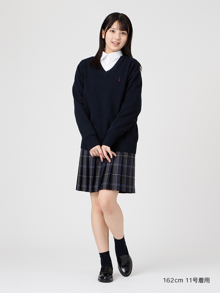 両面刺繍ソックス 13cm