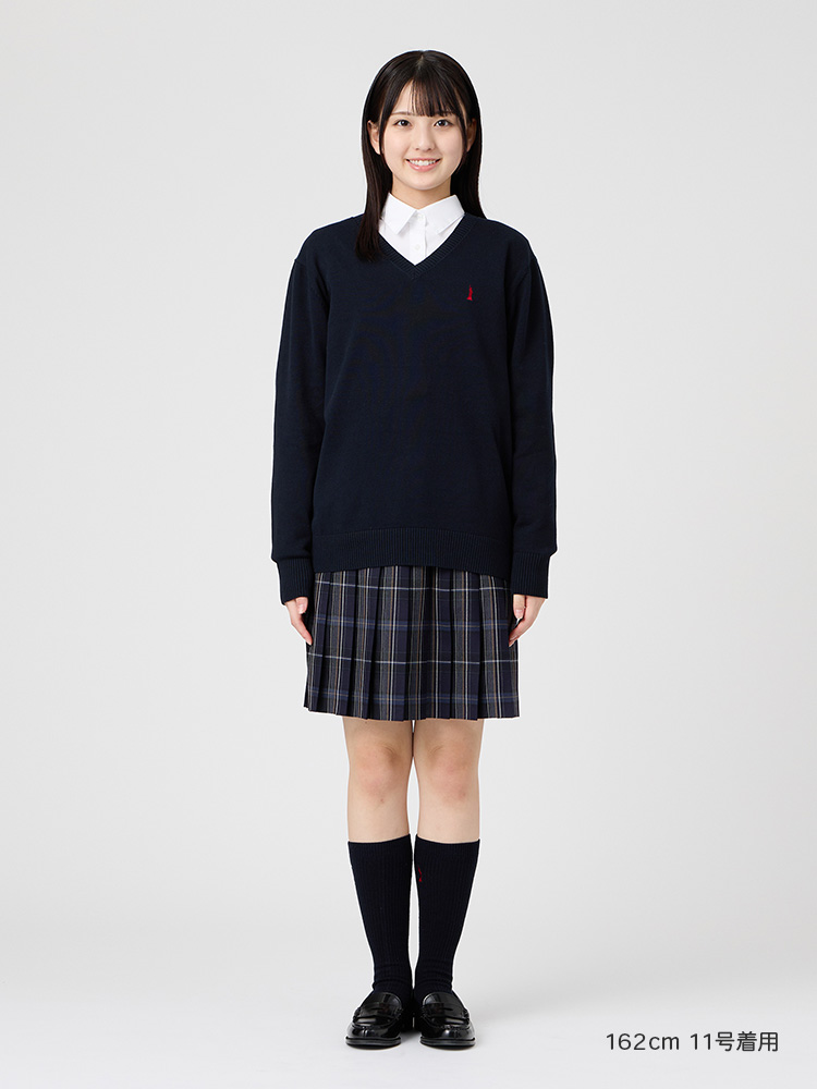 両面刺繍ハイソックス 32cm