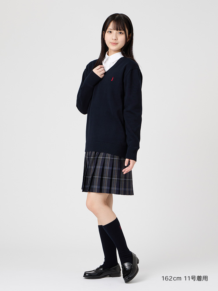 両面刺繍ハイソックス 32cm