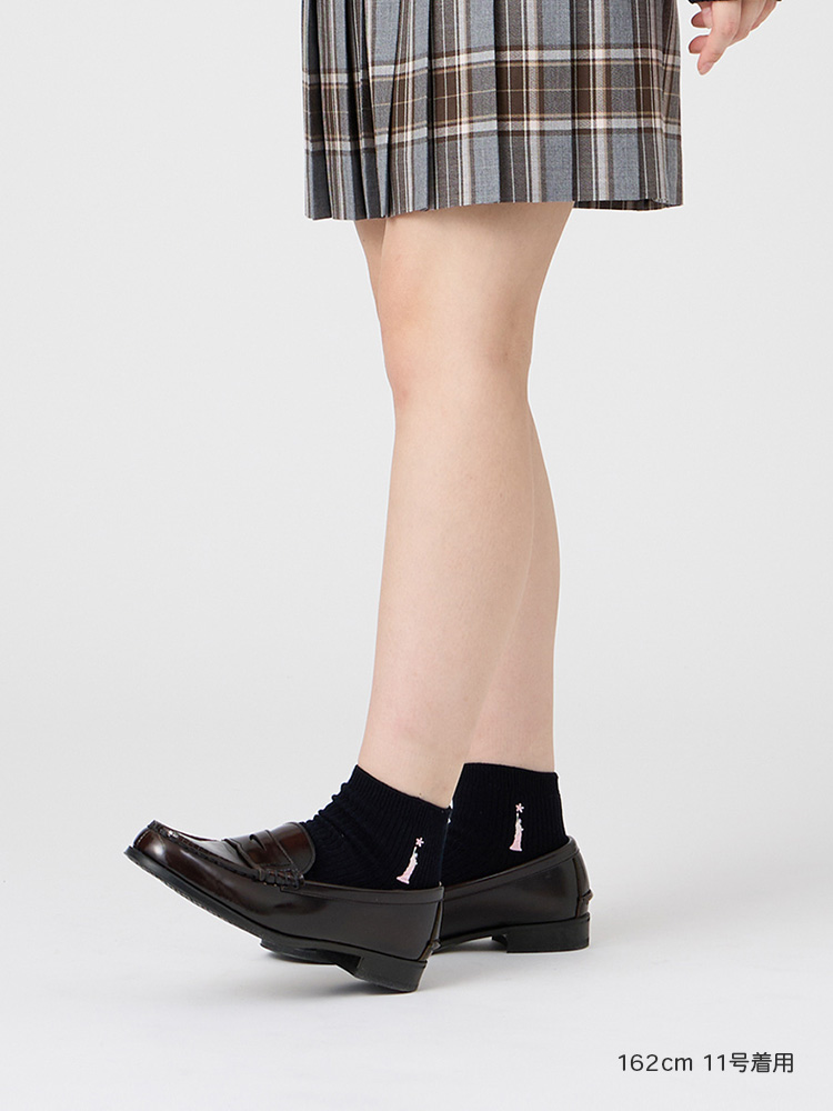 両面刺繍ソックス 10cm（さくら女神）