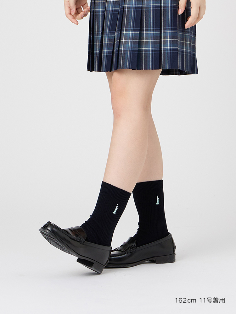 【ご予約】両面刺繍ソックス 20cm（ミント女神）※4/16（木）より発送