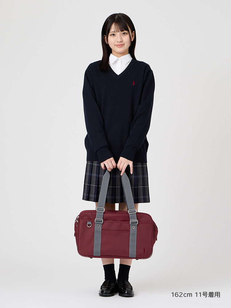 カラーナイロンバッグ　Wファスナー