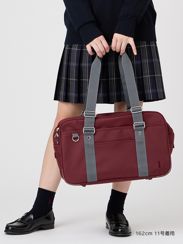 カラーナイロンバッグ　Wファスナー