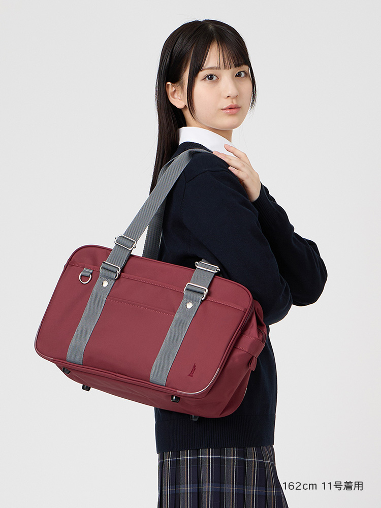 カラーナイロンバッグ　Wファスナー