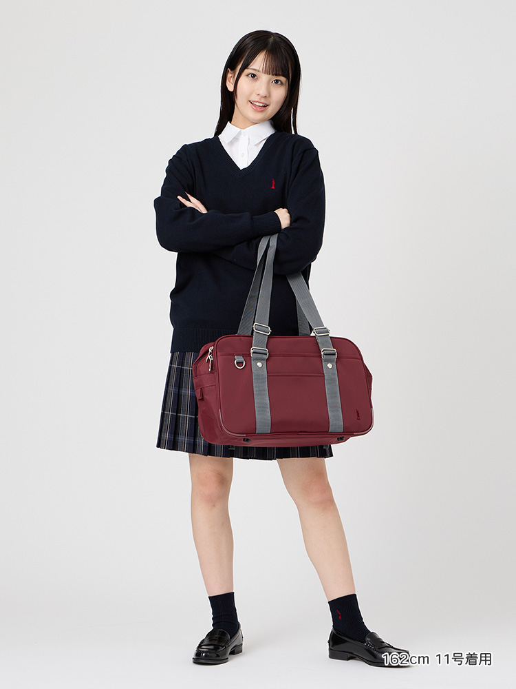 カラーナイロンバッグ　Wファスナー