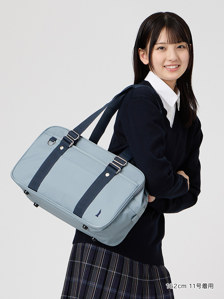 カラーナイロンバッグ　Wファスナー