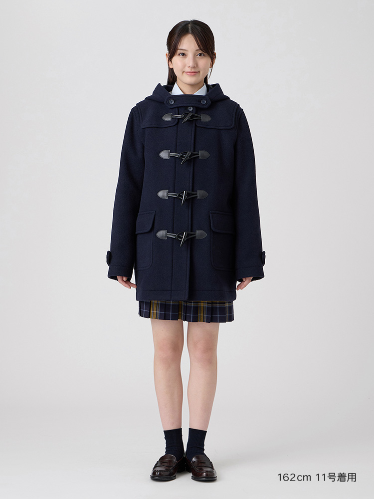『期間限定10％OFF』【ウール混】Venus ダッフルコート〈ダブルフェィス/袖裏地・ジップ付〉
