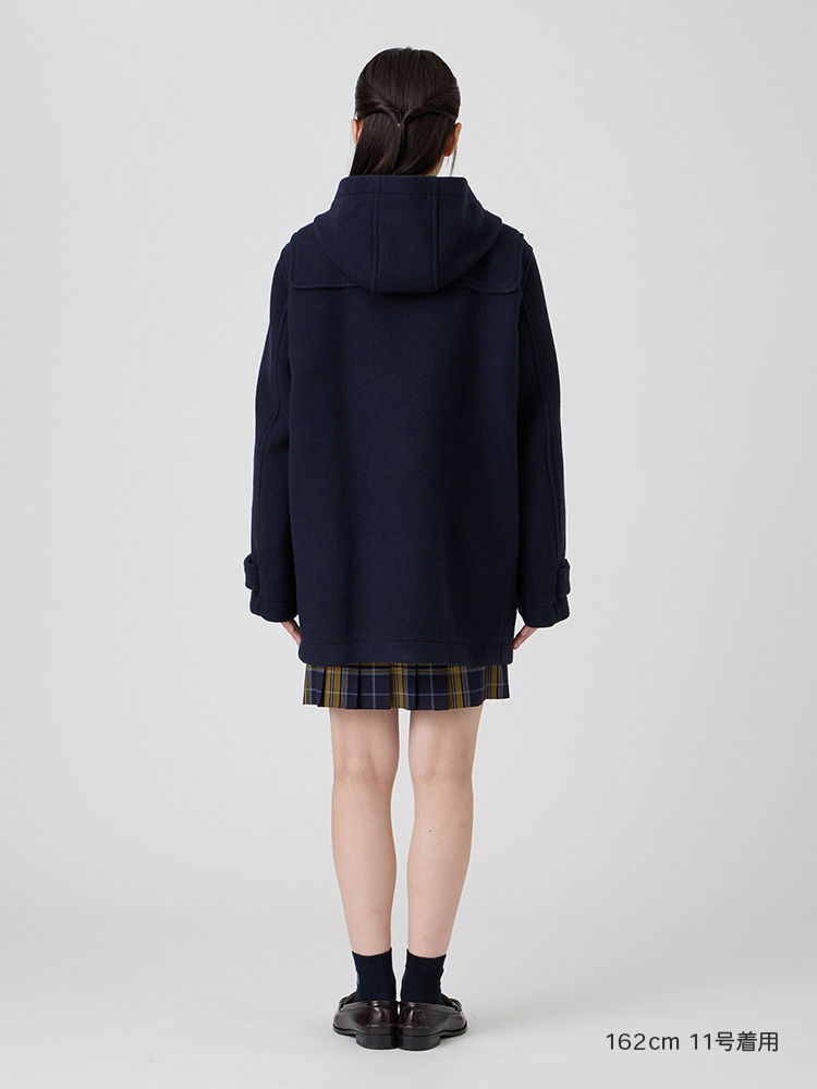 『期間限定10％OFF』【ウール混】Venus ダッフルコート〈ダブルフェィス/袖裏地・ジップ付〉