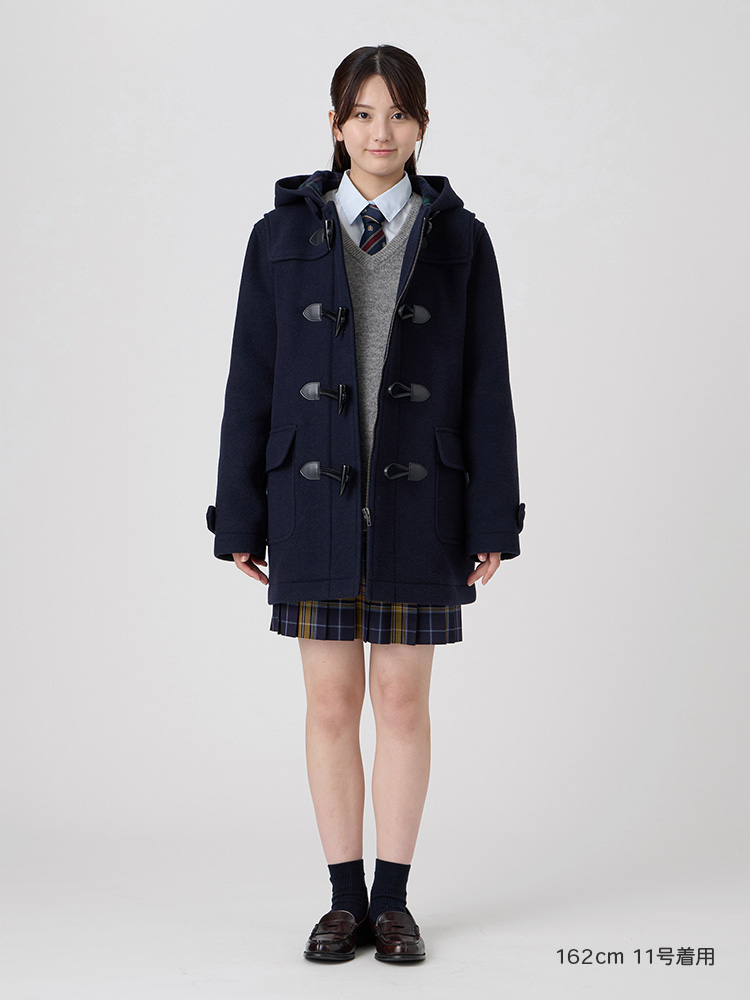 『期間限定10％OFF』【ウール混】Venus ダッフルコート〈ダブルフェィス/袖裏地・ジップ付〉