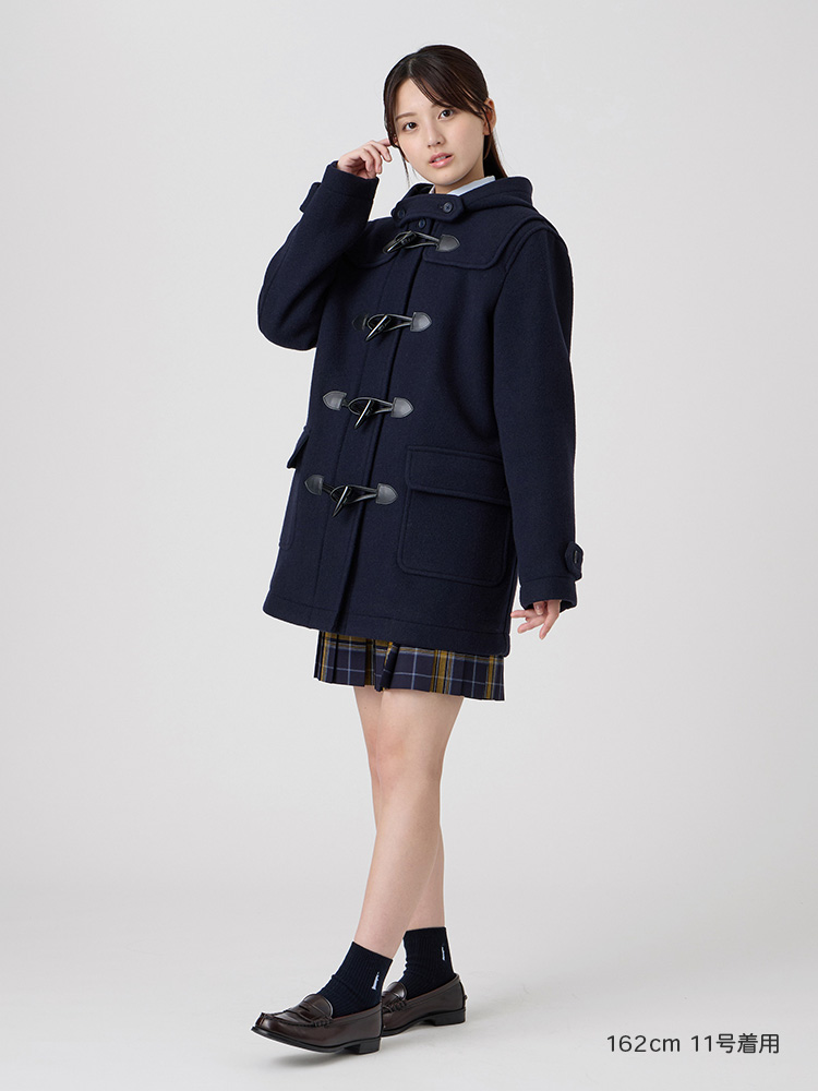 『期間限定10％OFF』【ウール混】Venus ダッフルコート〈ダブルフェィス/袖裏地・ジップ付〉