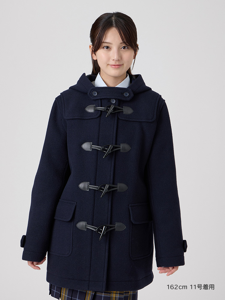 『期間限定10％OFF』【ウール混】Venus ダッフルコート〈ダブルフェィス/袖裏地・ジップ付〉