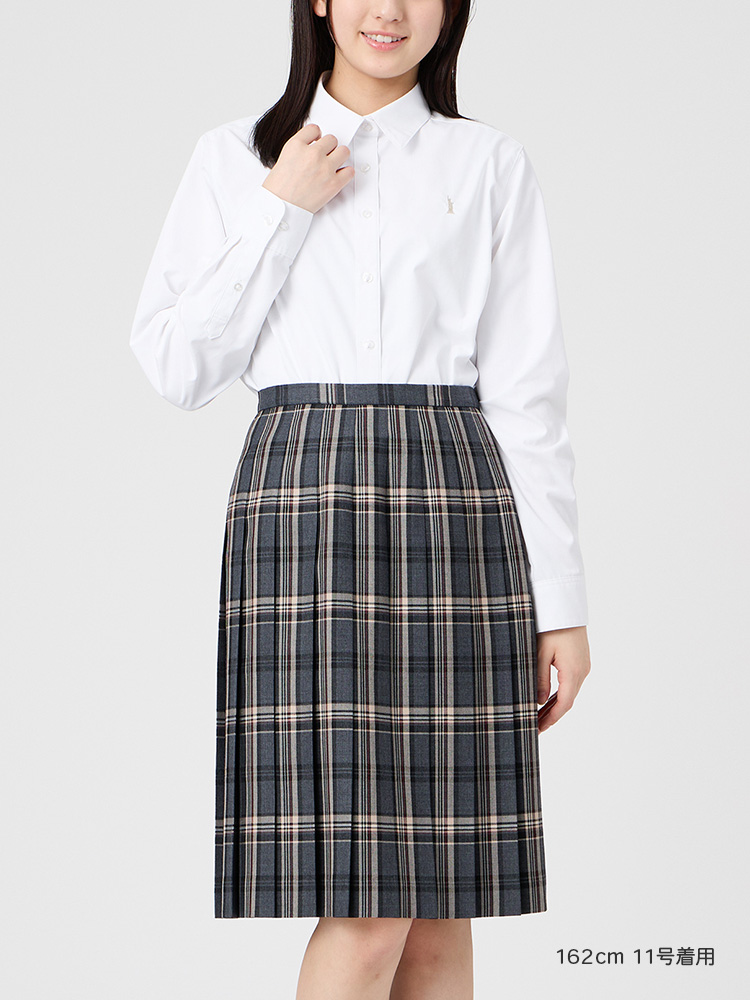 Venus チェックスカート（58cm丈）裏地付 女神刺繍入り