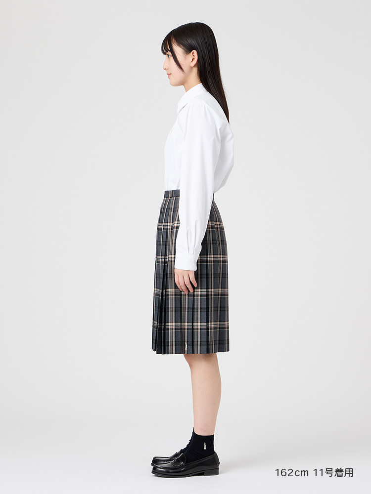 Venus チェックスカート（58cm丈）裏地付 女神刺繍入り