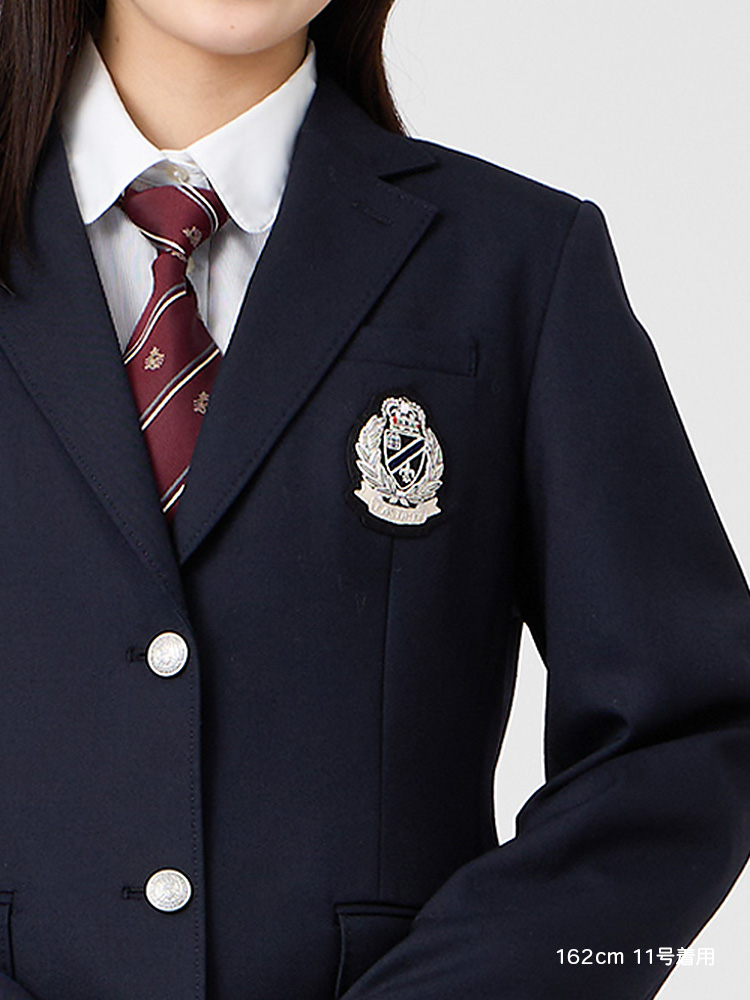 Venus 小さめエンブレム／丈短めブレザー〈2つボタン／シルバー〉